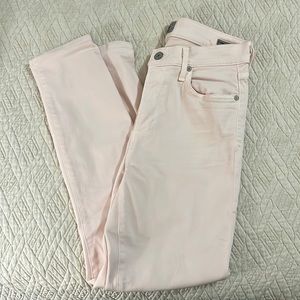 Citizens of Humanity - Rocket Crop high rise skinny - blush pink